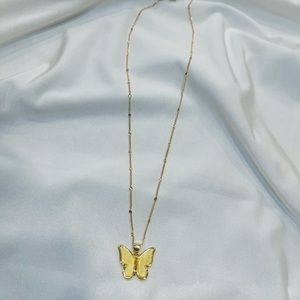 Butterfly Handmade Gold Plated Necklace